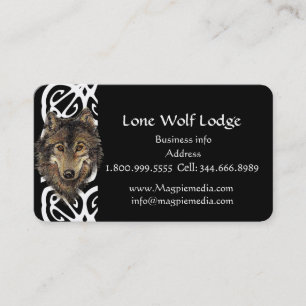 Visita Tarjeta de presentación Lone Wolf Lodge Personaliz