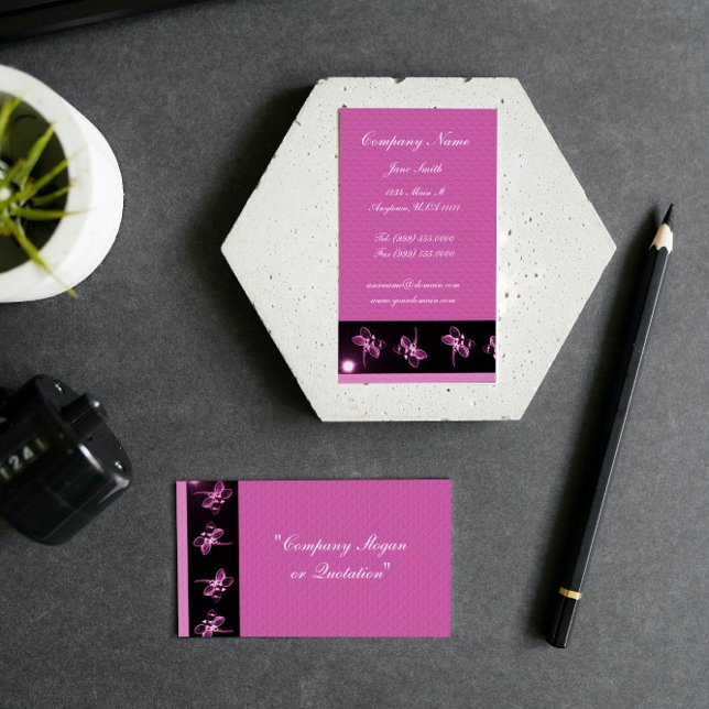 Visita Tarjeta de presentación Magenta Dragonfly (Magenta Dragonfly Business Card)