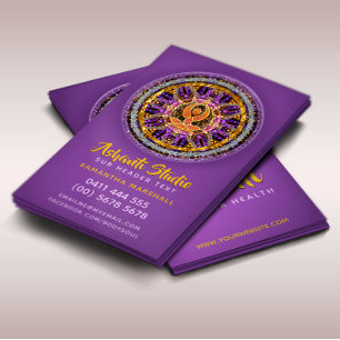 Visita Tarjeta de presentación Mandala diosa del yoga azu
