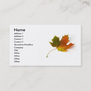 Visita Tarjeta de presentación Maple Leaf