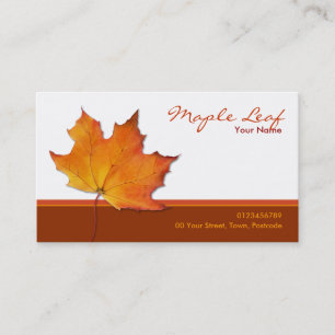Visita Tarjeta de presentación Maple Leaf