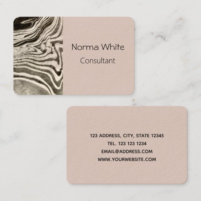 Visita Tarjeta de presentación Marbeled (Anverso / Reverso)