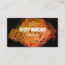 Tarjeta de presentación mecánica de roya