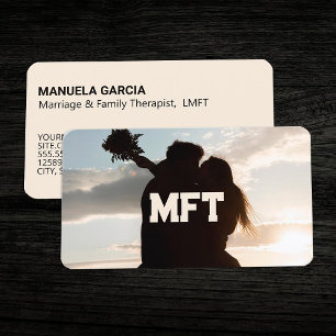 Visita Tarjeta de presentación MFT para matrimonio y tera