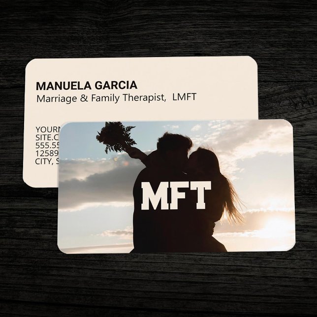 Visita Tarjeta de presentación MFT para matrimonio y tera (Marriage and Family Therapy MFT Business Cards)