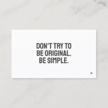 Tarjeta de presentación Minimalista ART