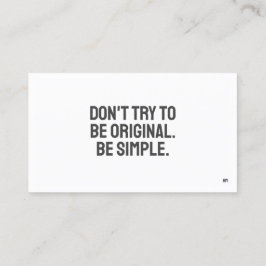 Visita Tarjeta de presentación Minimalista ART