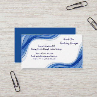Visita Tarjeta de Presentación Minimalista Caligrafía Fot