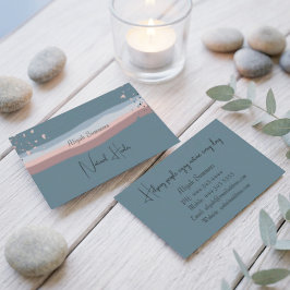 Visita Tarjeta de presentación minimalista colorida boho