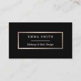 Visita Tarjeta de presentación Minimalista de Rosa negro 