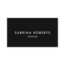 Tarjeta de Presentación Minimalista Elegante en Bl