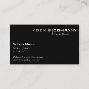 Visita Tarjeta de presentación minimalista en blanco y n