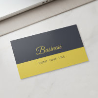 Tarjeta de presentación Minimalista Inkwell Yellow