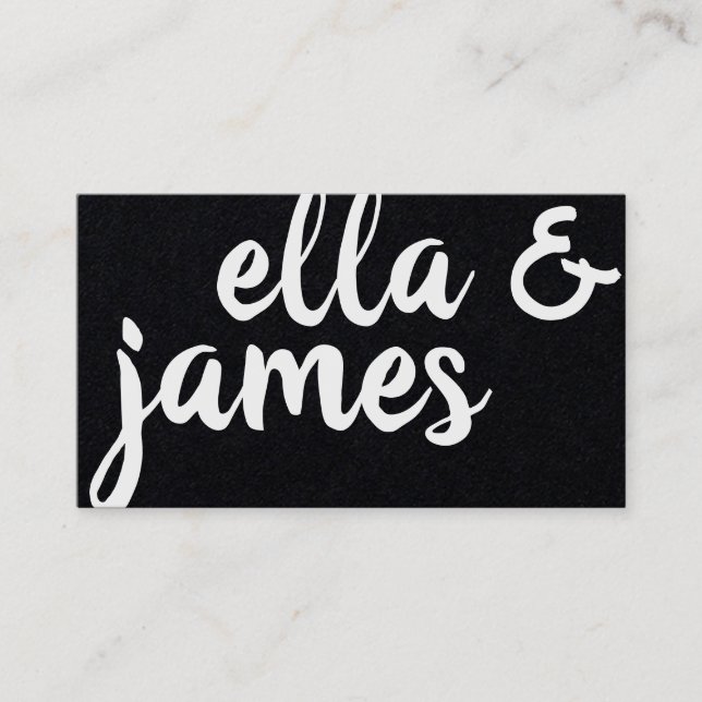 Visita Tarjeta de presentación Minimalista Personalizado  (Anverso)