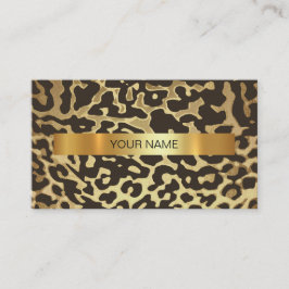 Visita Tarjeta de presentación Minimalista Shiny Gold Jag