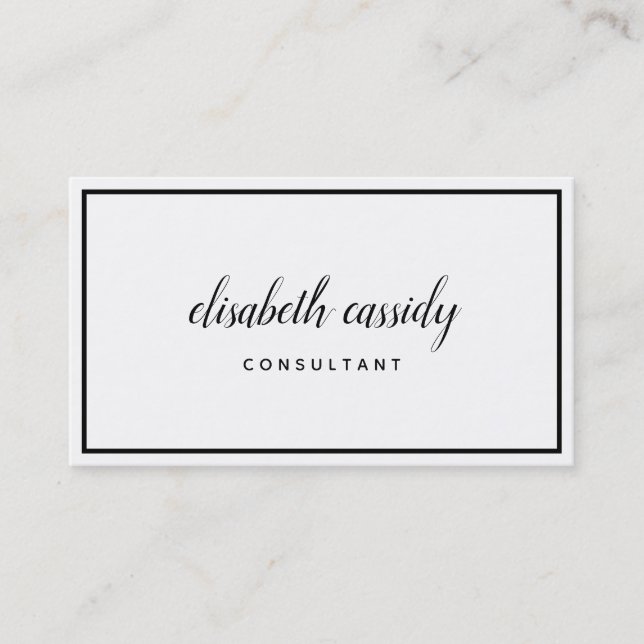 Visita Tarjeta de presentación Minimalista y moderna (Anverso)