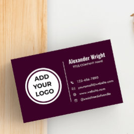 Visita Tarjeta de Presentación Modern Plum Purple Agregar