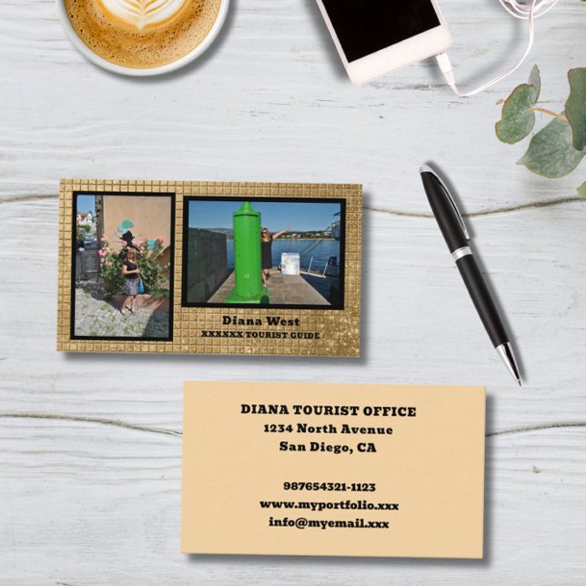 Visita Tarjeta de presentación moderna con dos fotos (Subido por el creador)