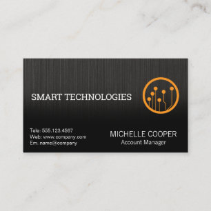 Visita Tarjeta de presentación moderna con logotipo tecno