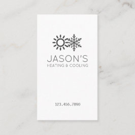 Visita Tarjeta de presentación moderna de CA para calefac