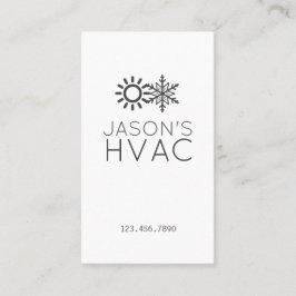 Visita Tarjeta de presentación moderna de CA para calefac