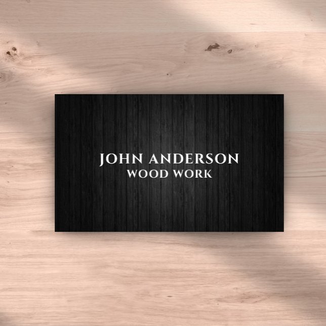 Visita Tarjeta de presentación moderna de carpintería de  (Subido por el creador)