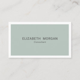 Visita Tarjeta de presentación moderna de color gris verd