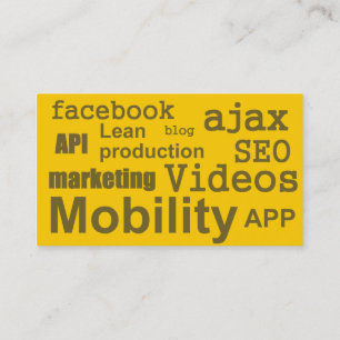 Visita Tarjeta de presentación moderna de diseño web amar