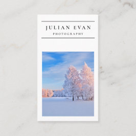 Visita Tarjeta de presentación moderna de fotografía limp