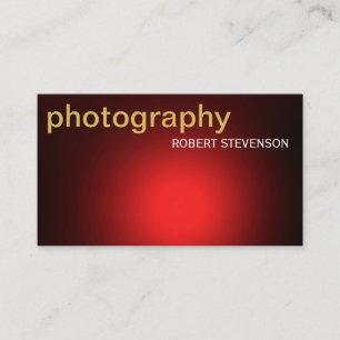 Visita Tarjeta de presentación moderna de fotografía simp