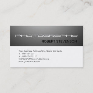 Visita Tarjeta de presentación moderna de fotografía simp
