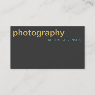 Visita Tarjeta de presentación moderna de fotografía simp