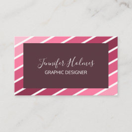 Visita Tarjeta de presentación moderna de franjas diagona