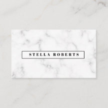 Tarjeta de presentación moderna de mármol