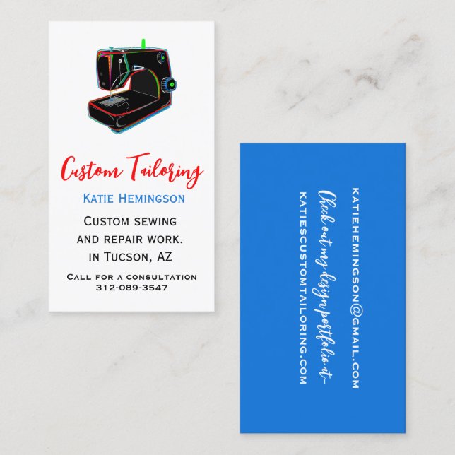 Visita Tarjeta de presentación moderna de Personalizado a (Anverso / Reverso)