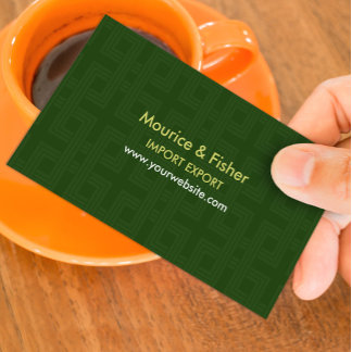 Visita Tarjeta de presentación moderna de resumen verde