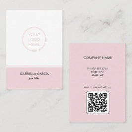 Visita Tarjeta de presentación moderna de Rubor con logot