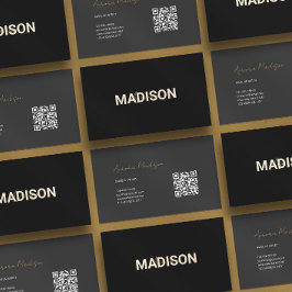 Visita Tarjeta de presentación moderna del código QR del 