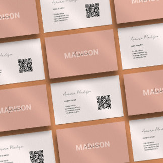 Visita Tarjeta de presentación moderna del código QR del 