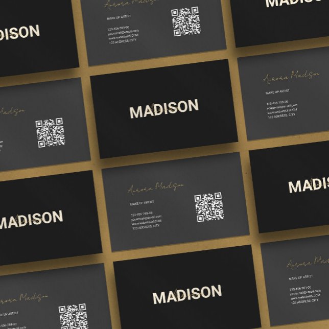 Visita Tarjeta de presentación moderna del código QR del  (Subido por el creador)