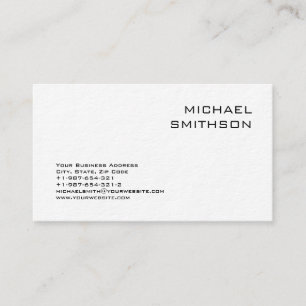 Visita Tarjeta de presentación moderna en blanco negro