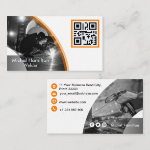 Visita Tarjeta de presentación moderna para Naranjas Weld