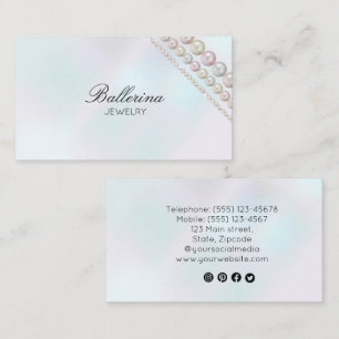 Visita Tarjeta de presentación moderna Pearl Pattern