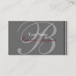 Visita  Tarjeta de presentación Monograma