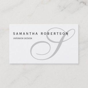 Visita Tarjeta de presentación Monograma del Diseñador de