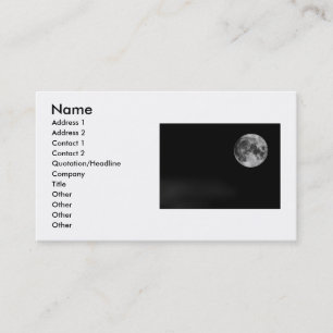 Visita Tarjeta de presentación Moon