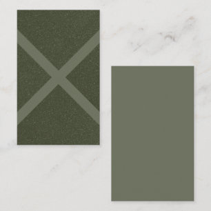 Visita Tarjeta de presentación Moss Green X Pattern - Per