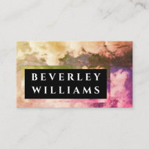Tarjeta de presentación multicolor profesional