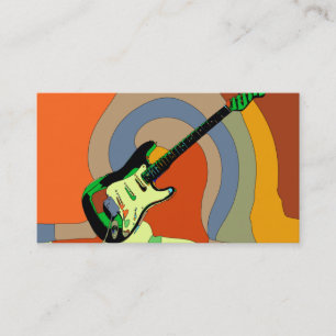 Visita Tarjeta de presentación musical de guitarra para p