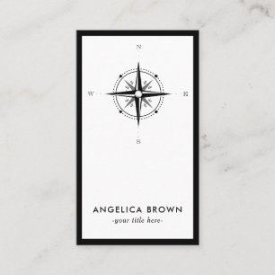 Visita Tarjeta de presentación Nautical Compass